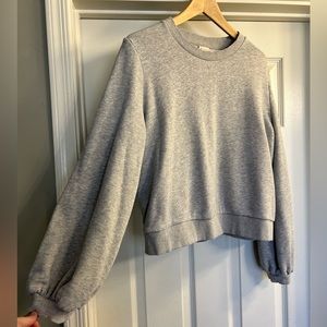 Target “a new day” crop balloon sleeve crew sweater!